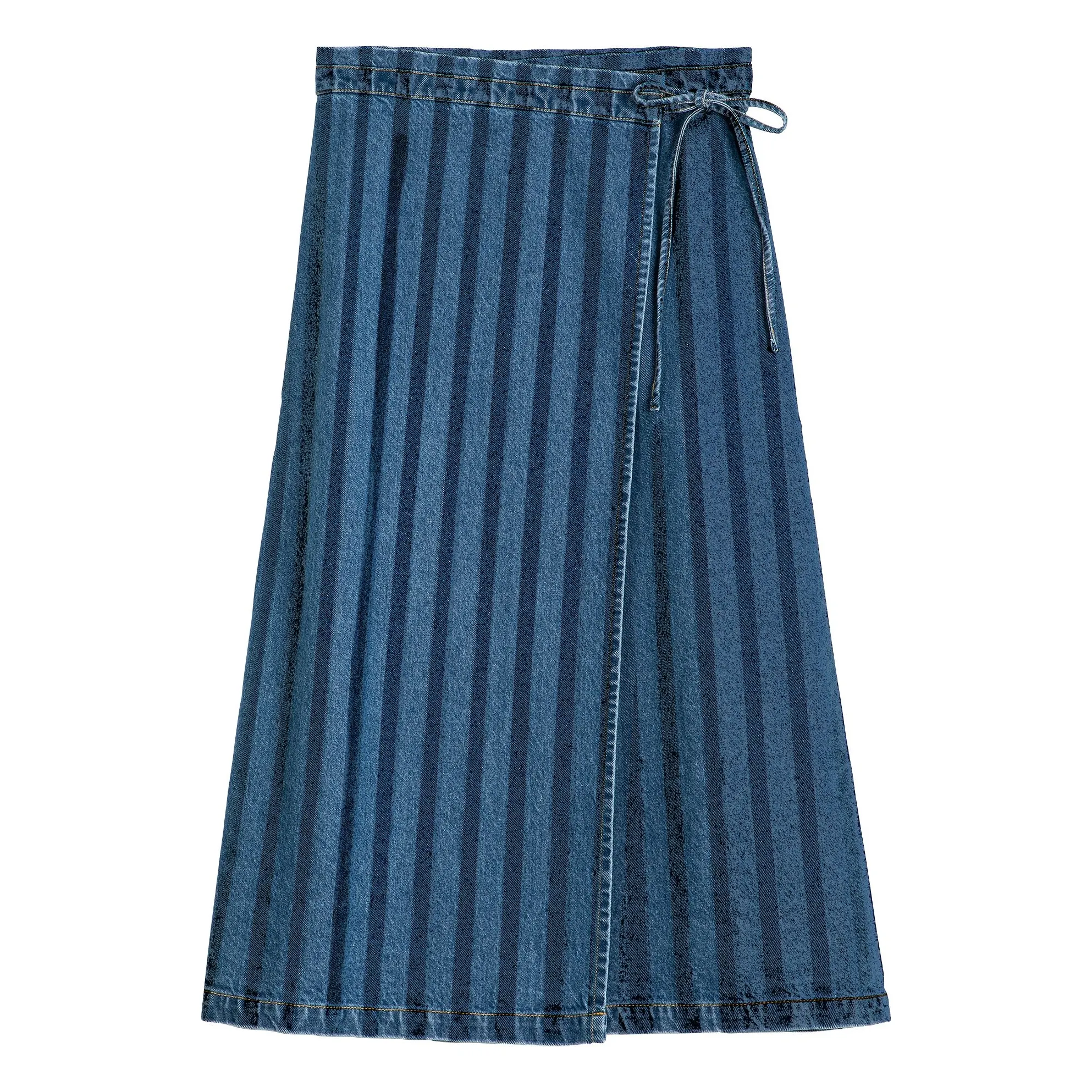 Bobo Choses Blue Denim Organic Cotton Skirt