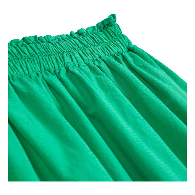 Jupe Evasé Coton Bio | Vert