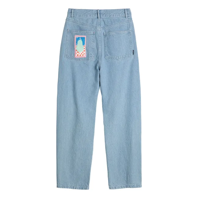 Pantalon Poire Coton Bio | Bleu Clair