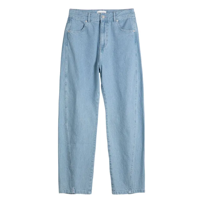 Pantalon Poire Coton Bio | Bleu Clair