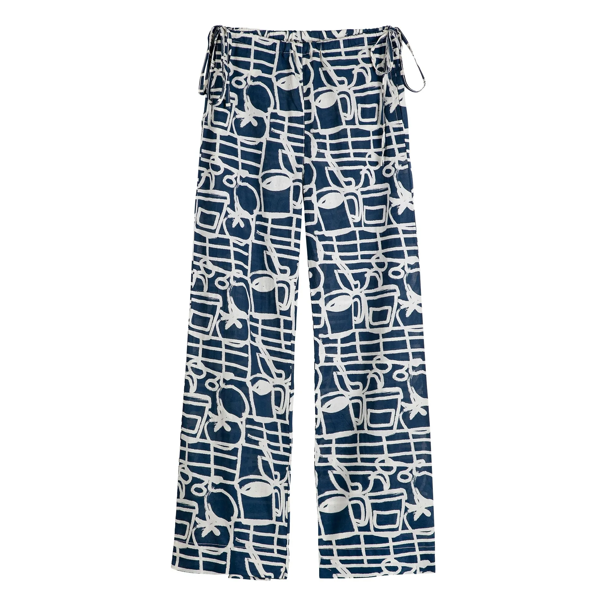Pantalon Cookery Festival Coton Bio | Bleu marine- Image produit n°0