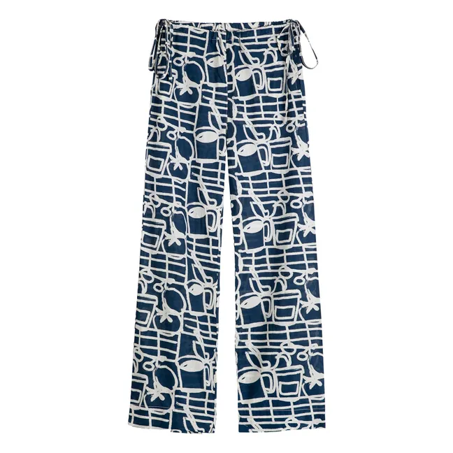 Pantalon Cookery Festival Coton Bio | Bleu marine