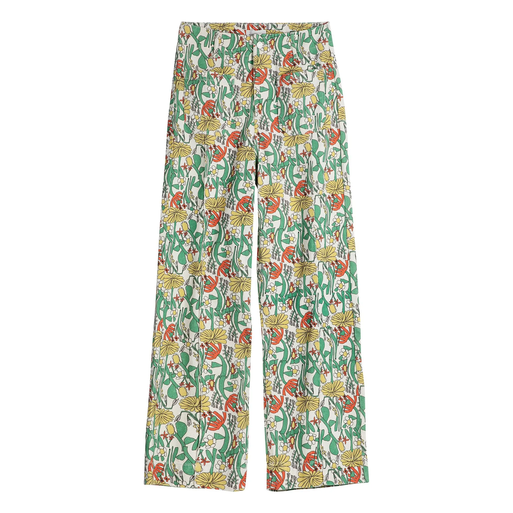 Bobo Choses Green Herbalists Organic Cotton Pants