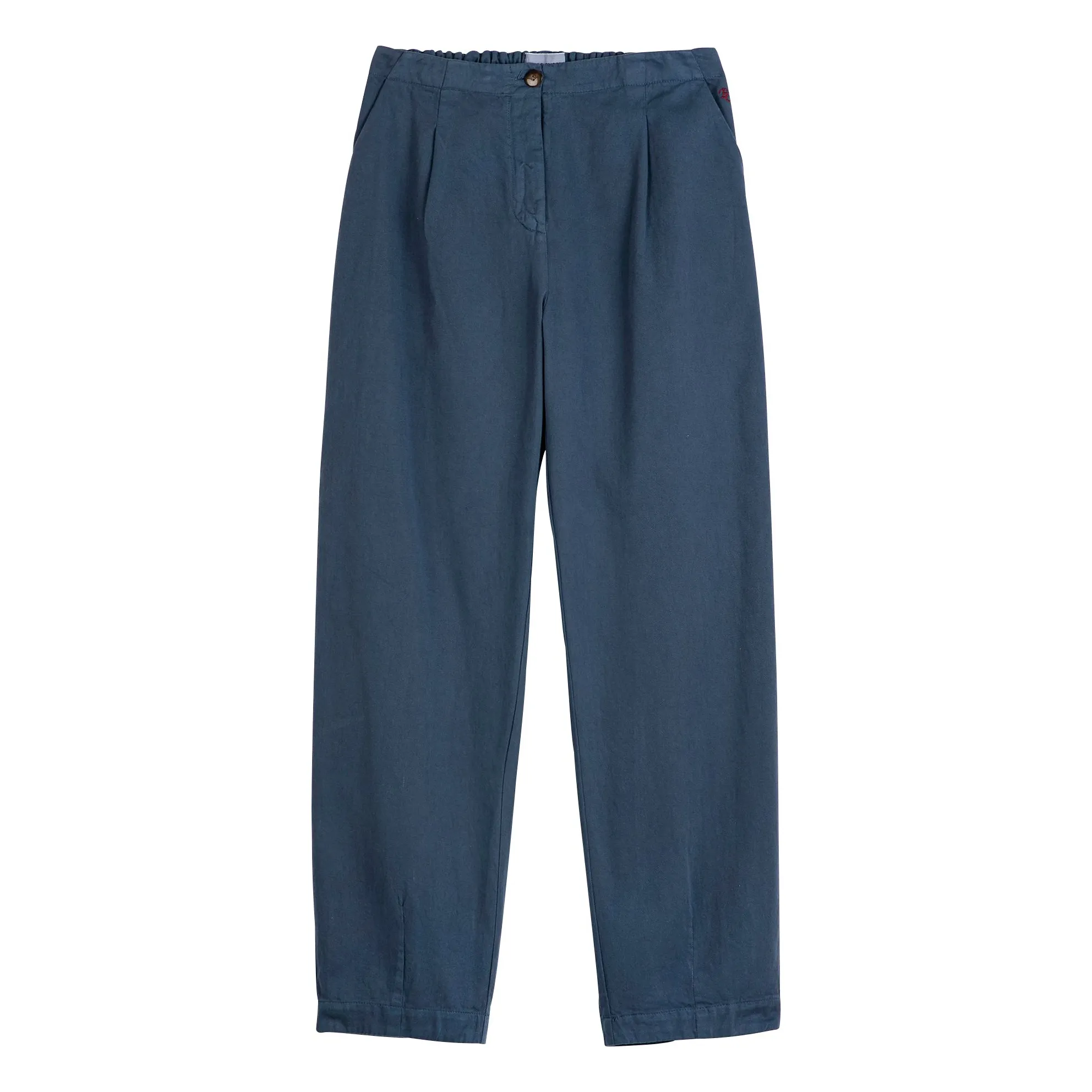 Bobo Choses Dark Blue Straight Leg Cotton Pants