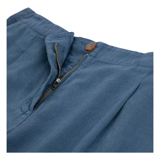 Pantalon Straight Leg Coton | Bleu foncé