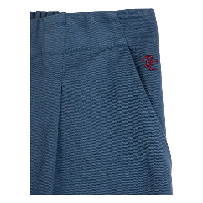 Pantalon Straight Leg Coton | Bleu foncé