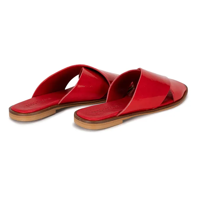 Sandalias de charol | Rojo