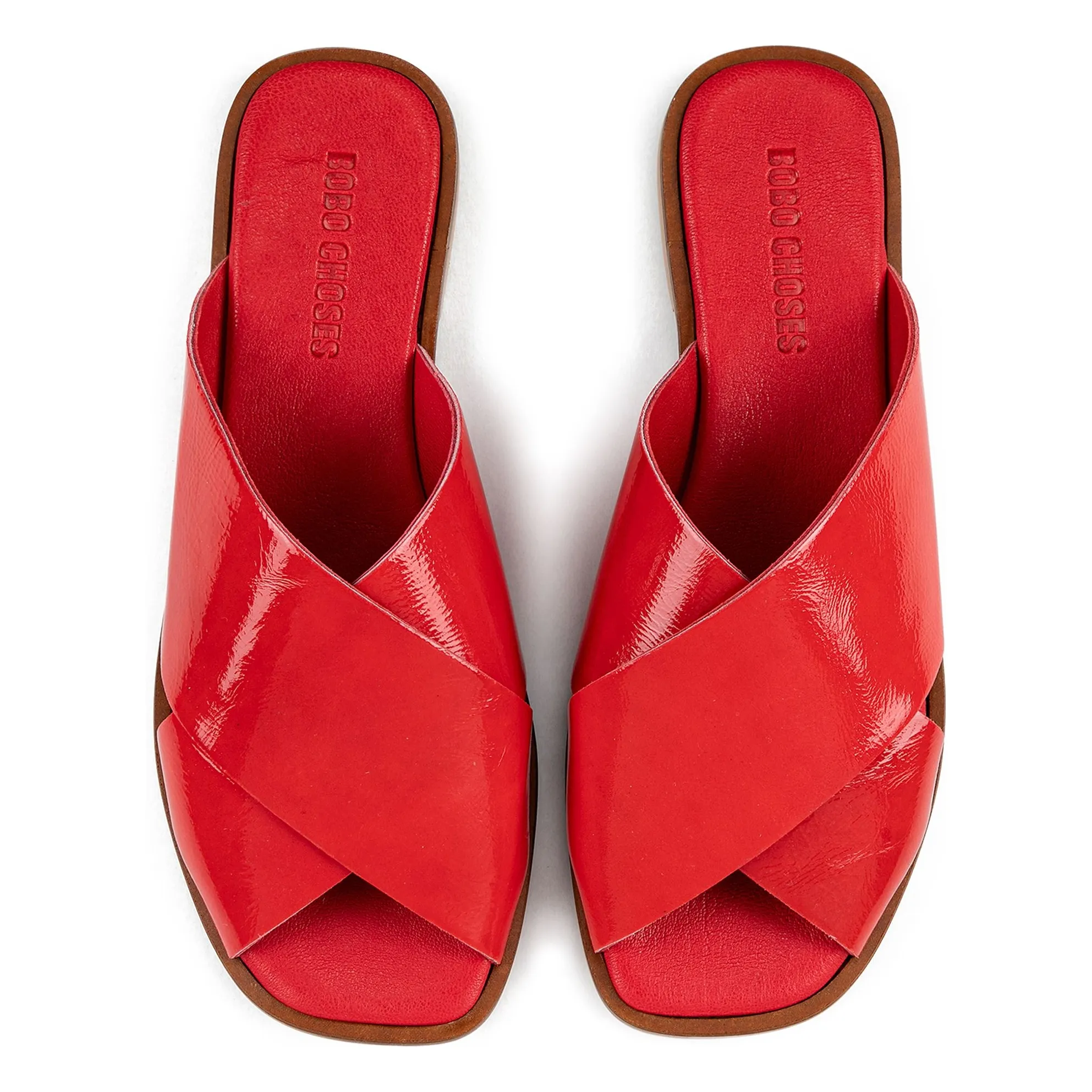 Sandales Cuir Verni | Rouge- Image produit n°0