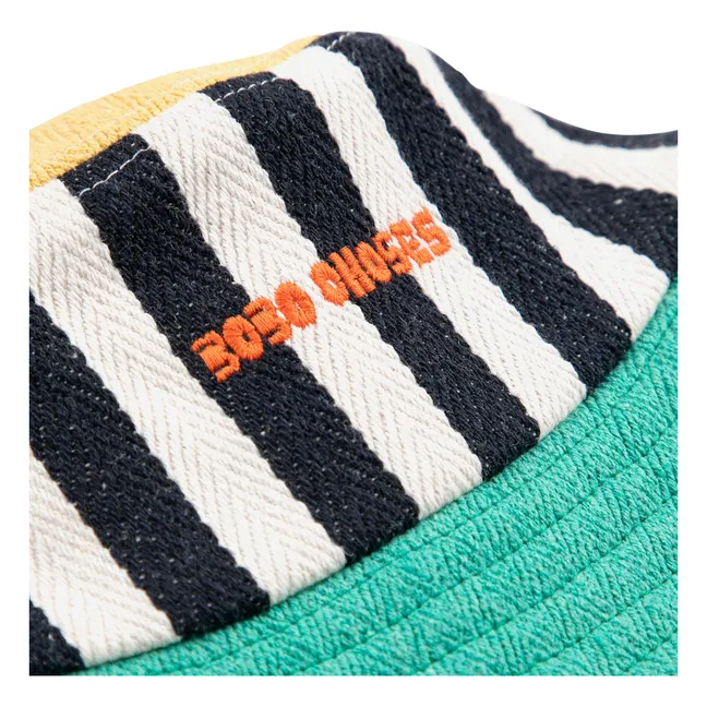 Chapeau Color Block Coton Recyclé | Bleu