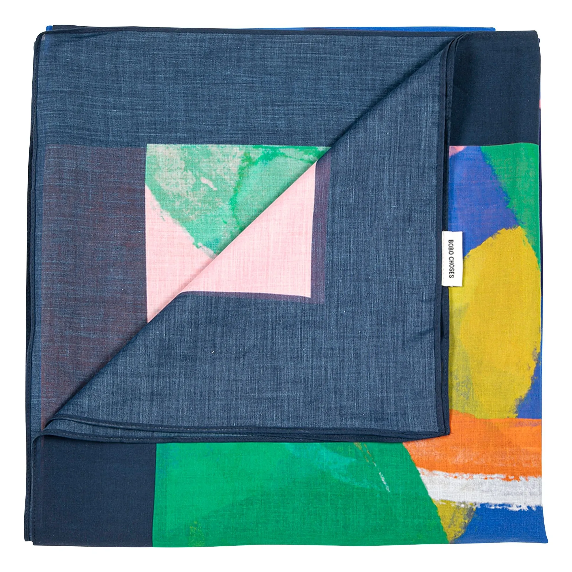 Sarong Blooming Color Coton Recyclé | Bleu- Image produit n°3