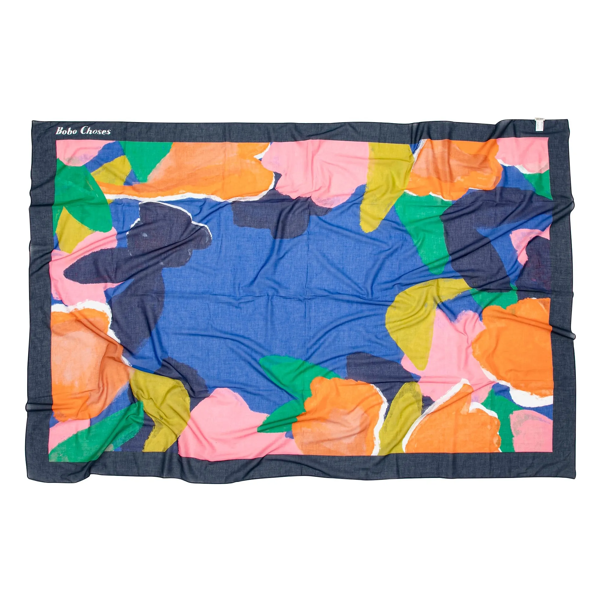 Bobo Choses Blue Sarong Blooming Color Recycled Cotton
