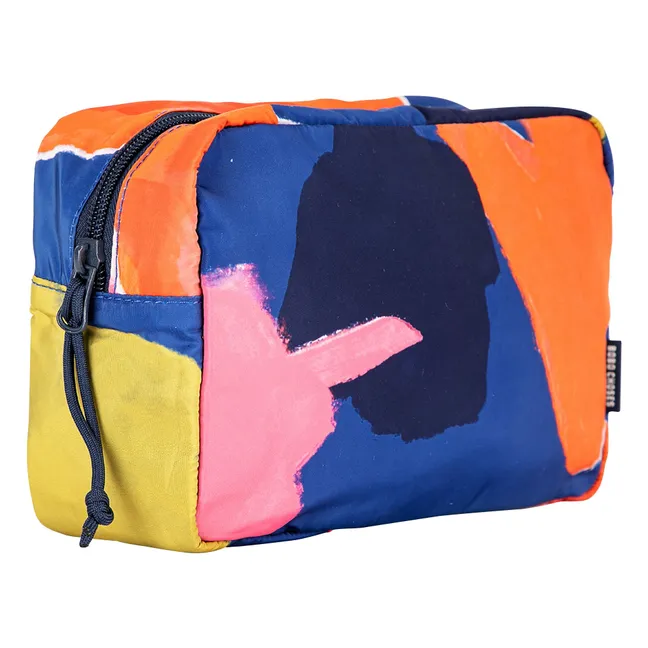 Blooming Color Organic Cotton pouch | Blue