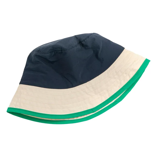 Chapeau Color Block Coton Recyclé | Bleu