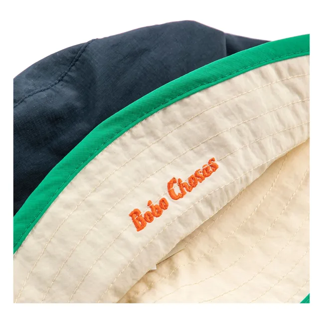 Chapeau Color Block Coton Recyclé | Bleu