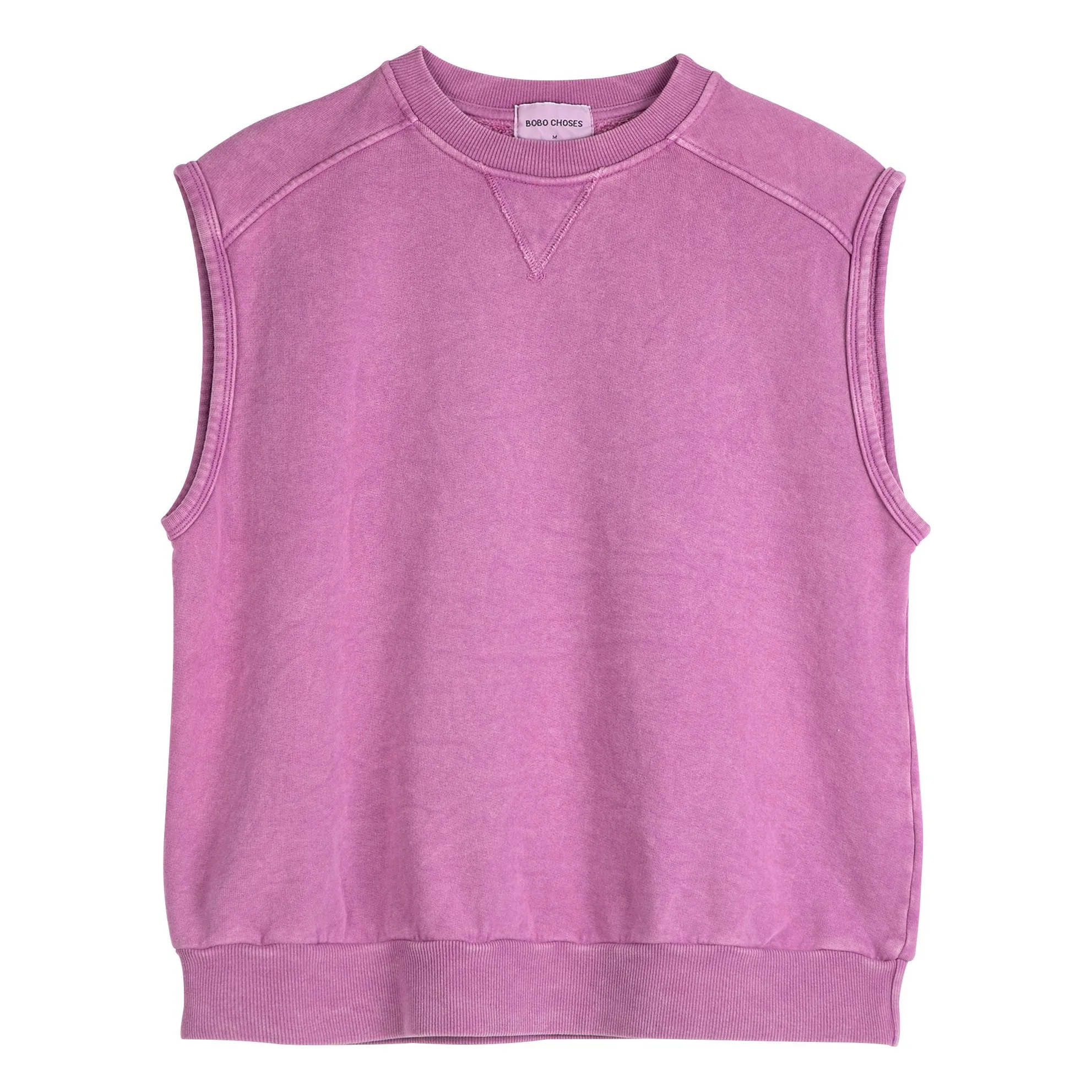 Bobo Choses Purple Organic Cotton Sleeveless Sweatshirt