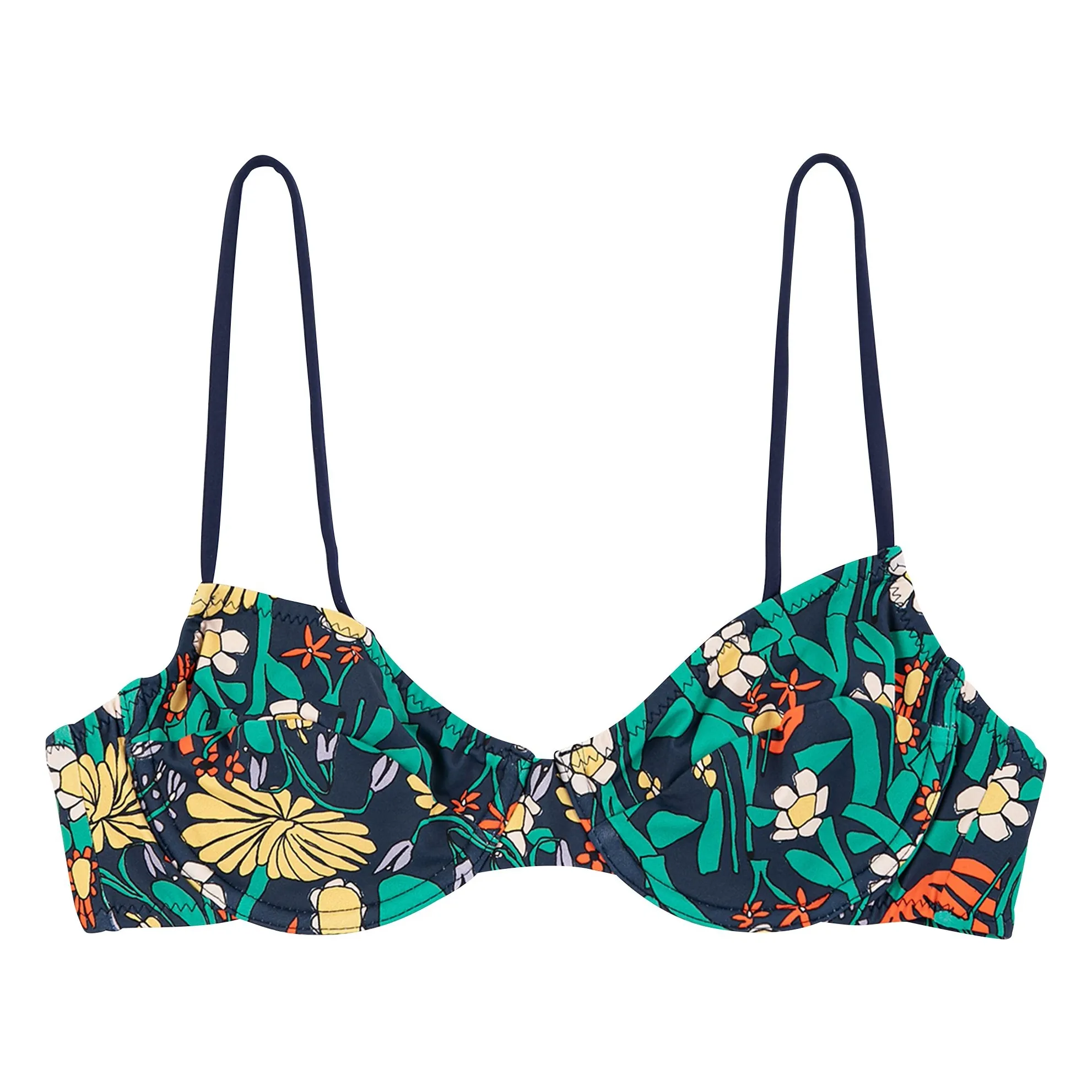 Bobo Choses Green Color Herbalist Bikini Top