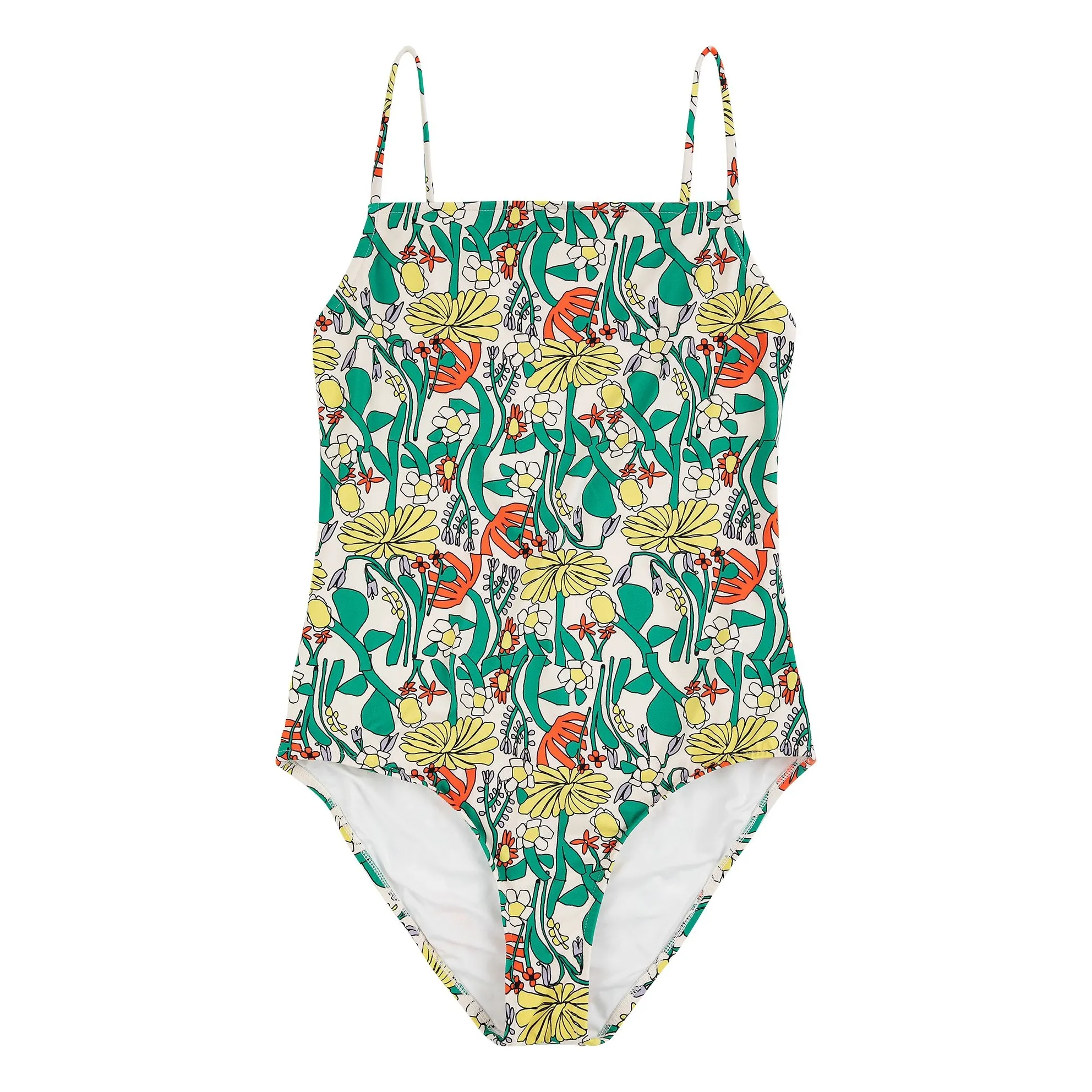 Bobo Choses Green Color Herbalist One-Piece Swimsuit
