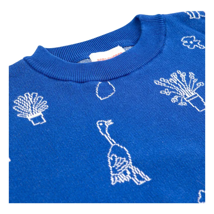 Summer Trip organic cotton sweater | Blue- Product image n°3
