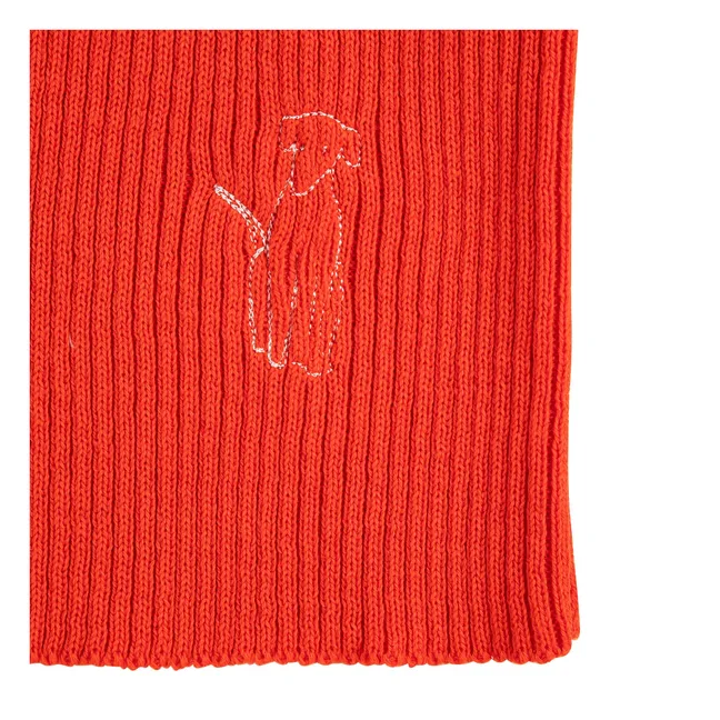 Top Ajouré Coton Bio | Rouge