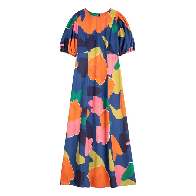 Robe Blooming Color Coton Bio | Bleu