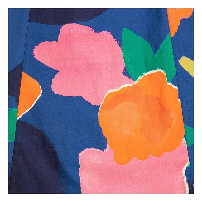 Robe Blooming Color Coton Bio | Bleu