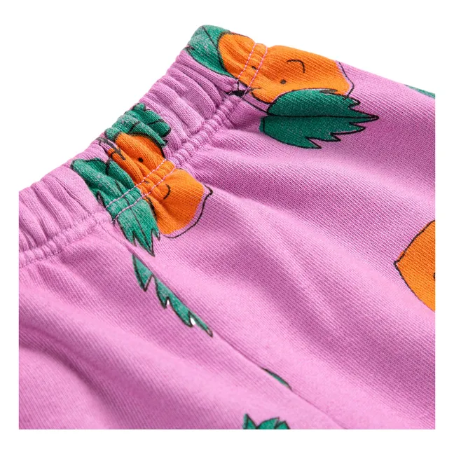 Joggers naranja de algodón orgánico | Violeta