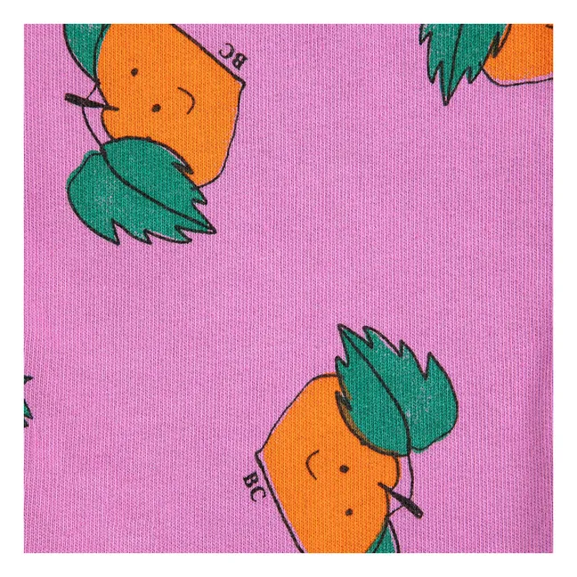 Joggers naranja de algodón orgánico | Violeta