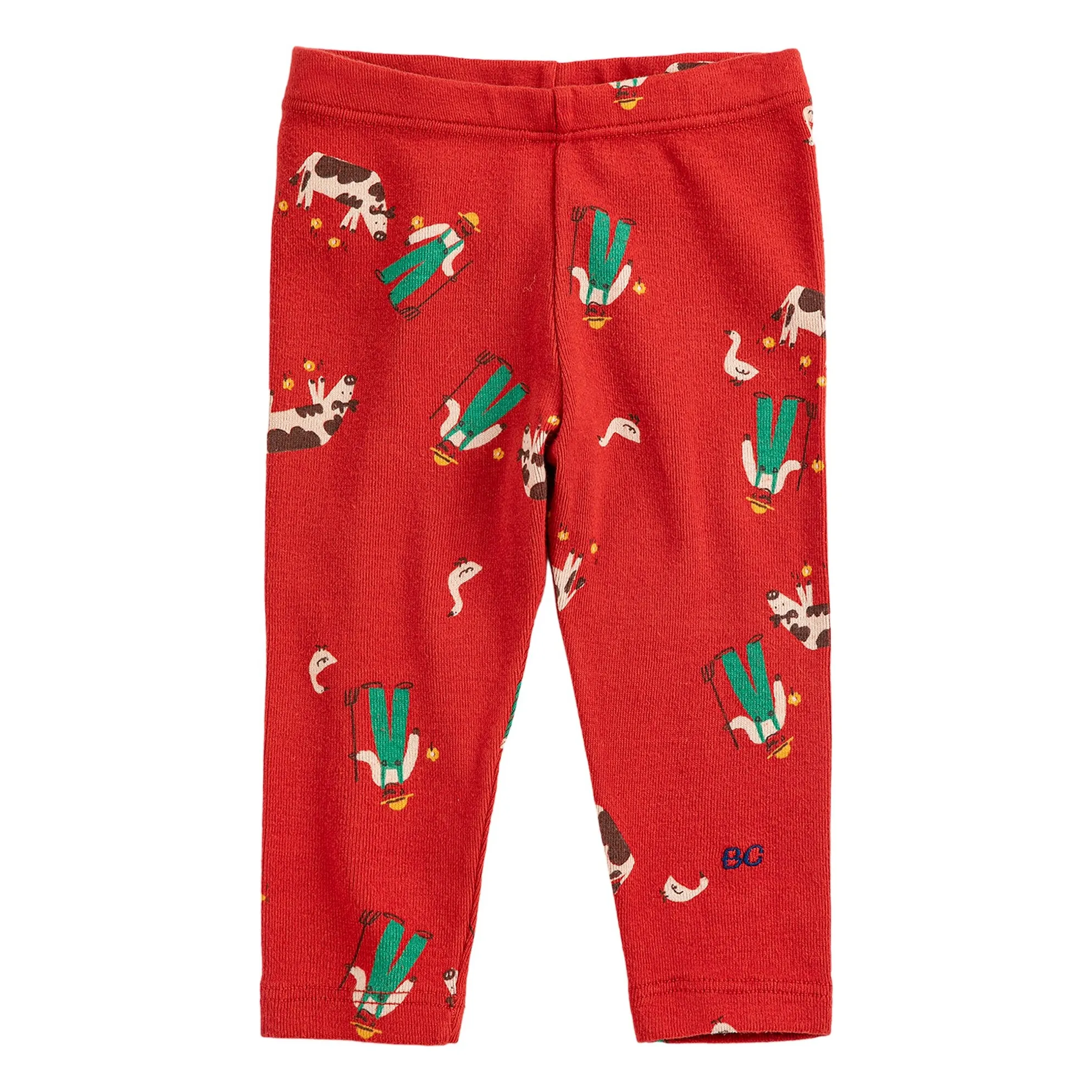 Bobo Choses Red Organic Cotton Legging