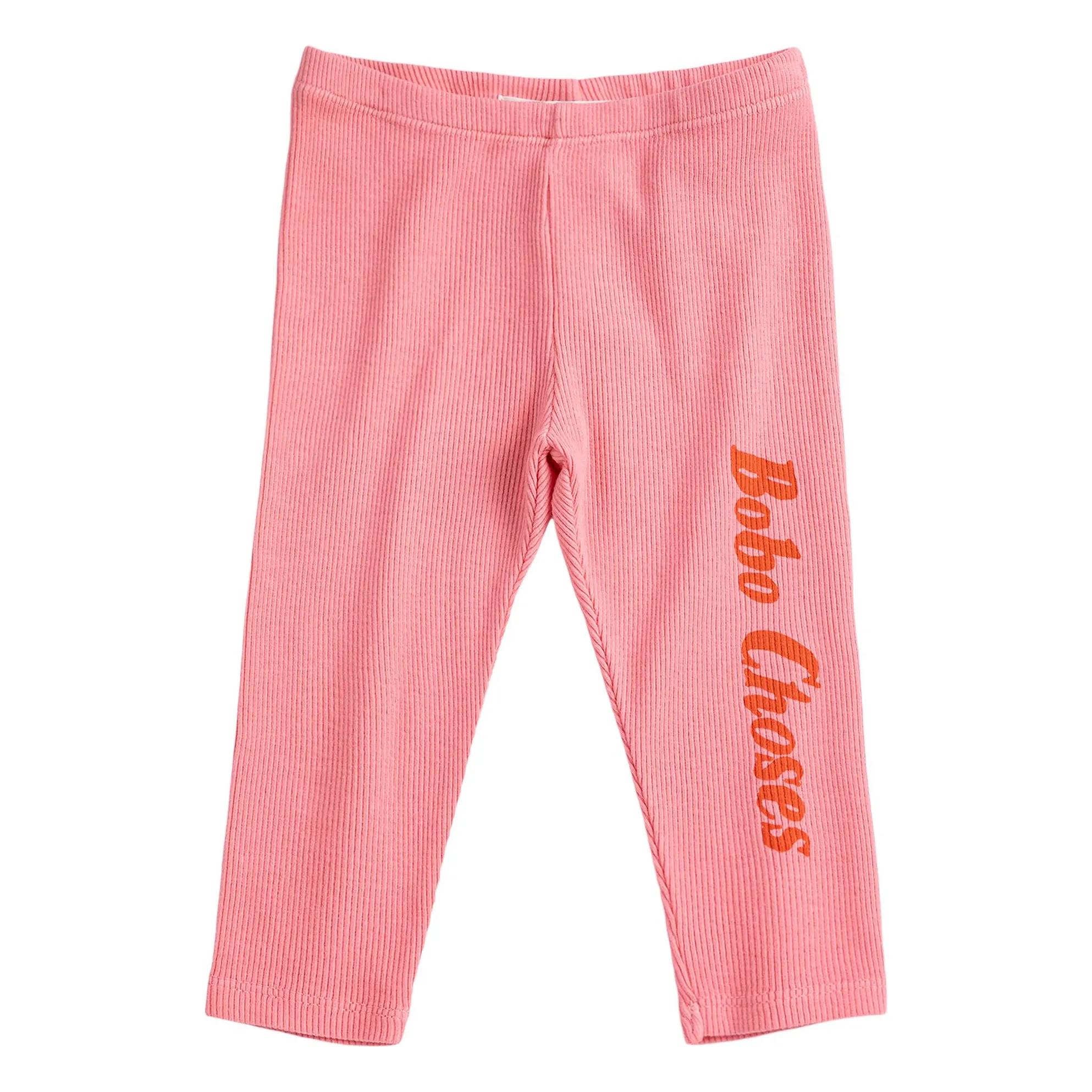 Bobo Choses Pink Ribbed Legging Organic Cotton