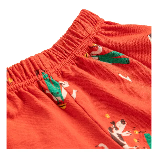 Short Ferme Coton Bio | Rouge