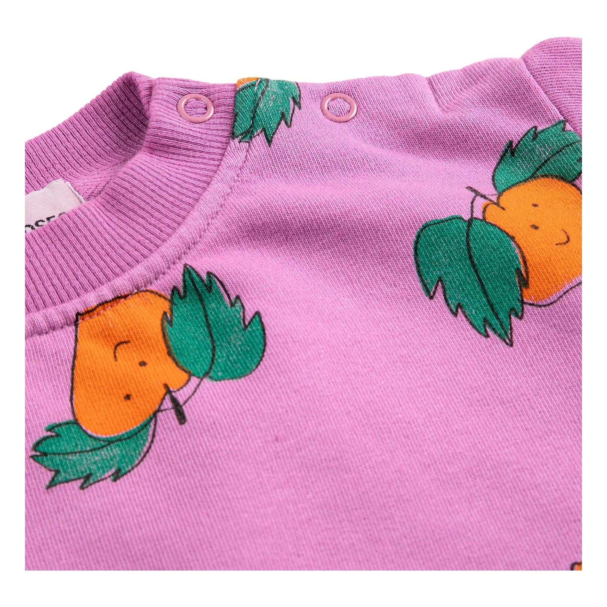 Sweat Oranges Coton Bio | Violet- Image produit n°2