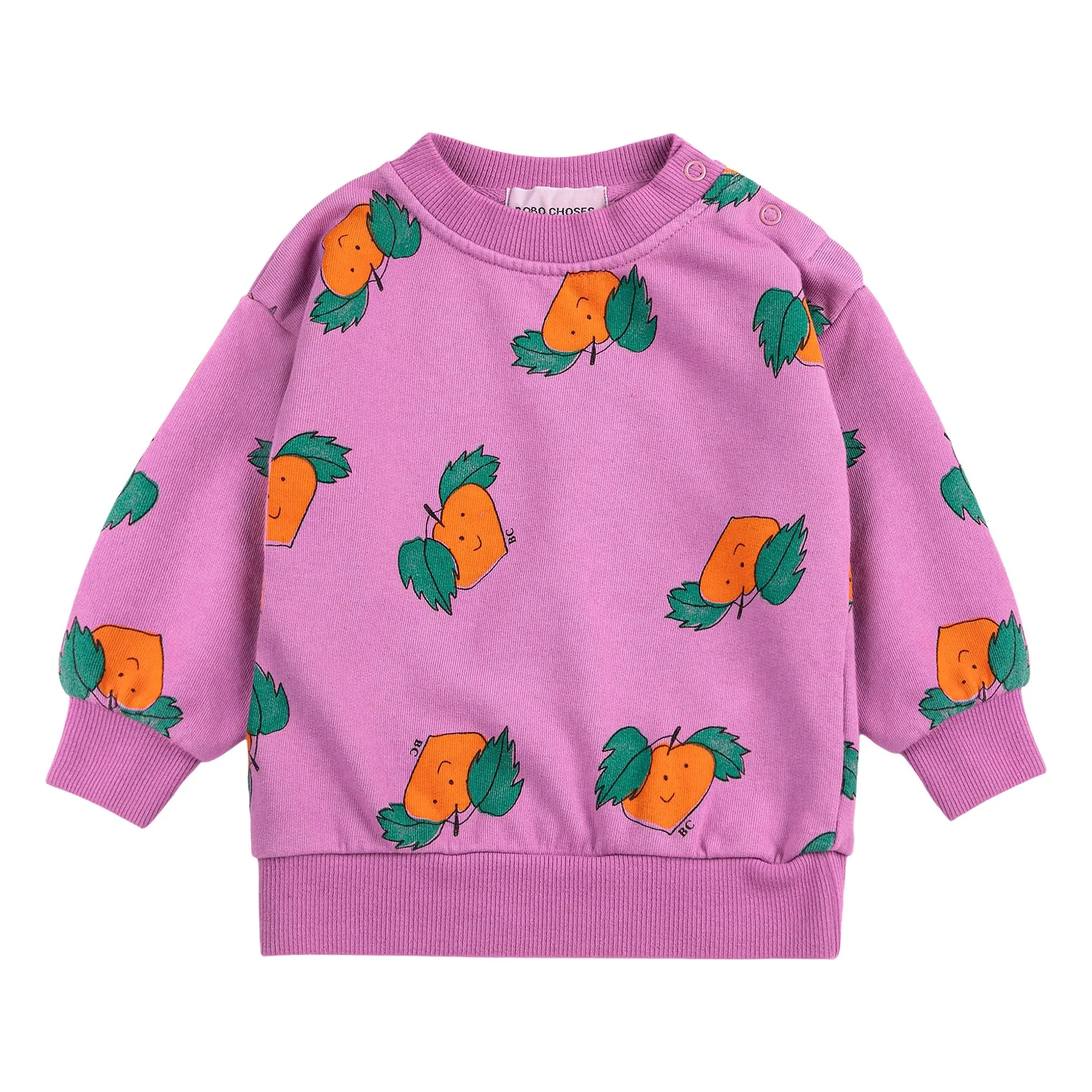 Sweat Oranges Coton Bio | Violet- Image produit n°0