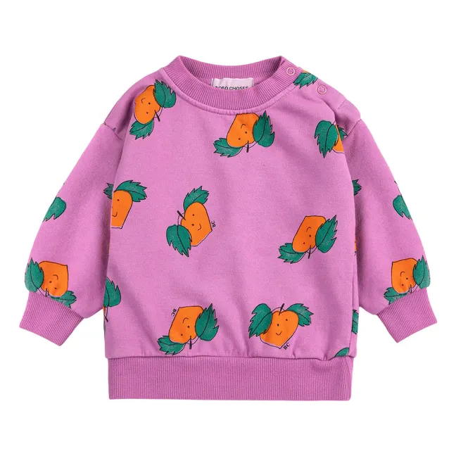 Sudadera naranja Algodón orgánico | Violeta