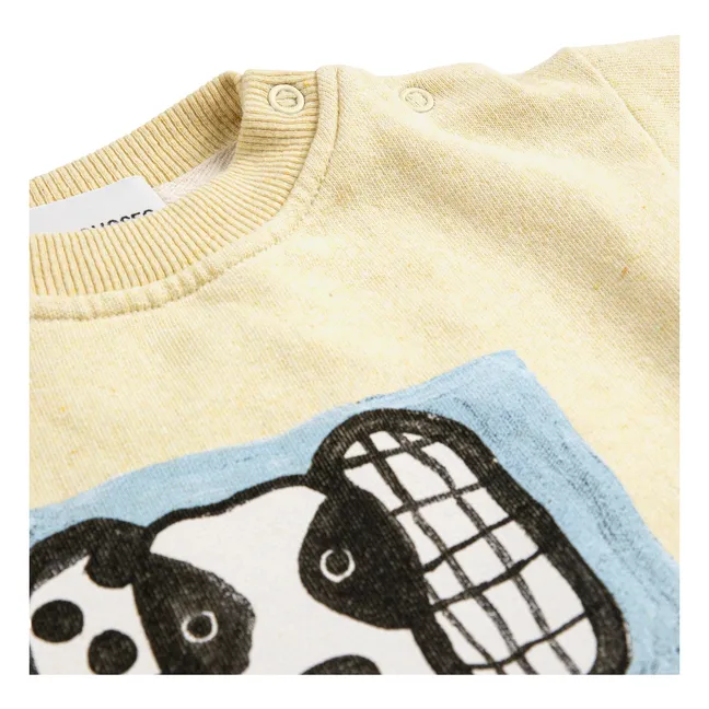 Sweat Dalmatien Coton Bio Bébé | Jaune