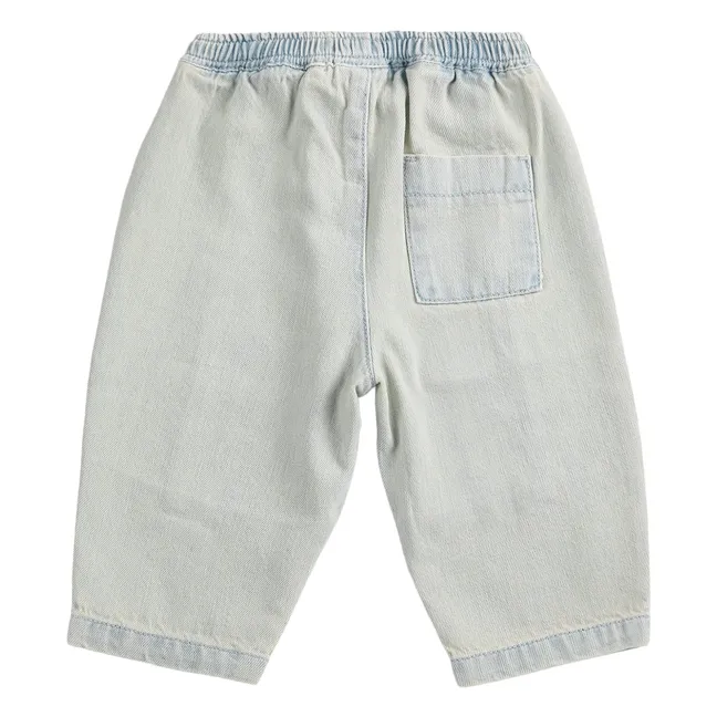 Vaqueros lavados de algodón ecológico | Azul Claro