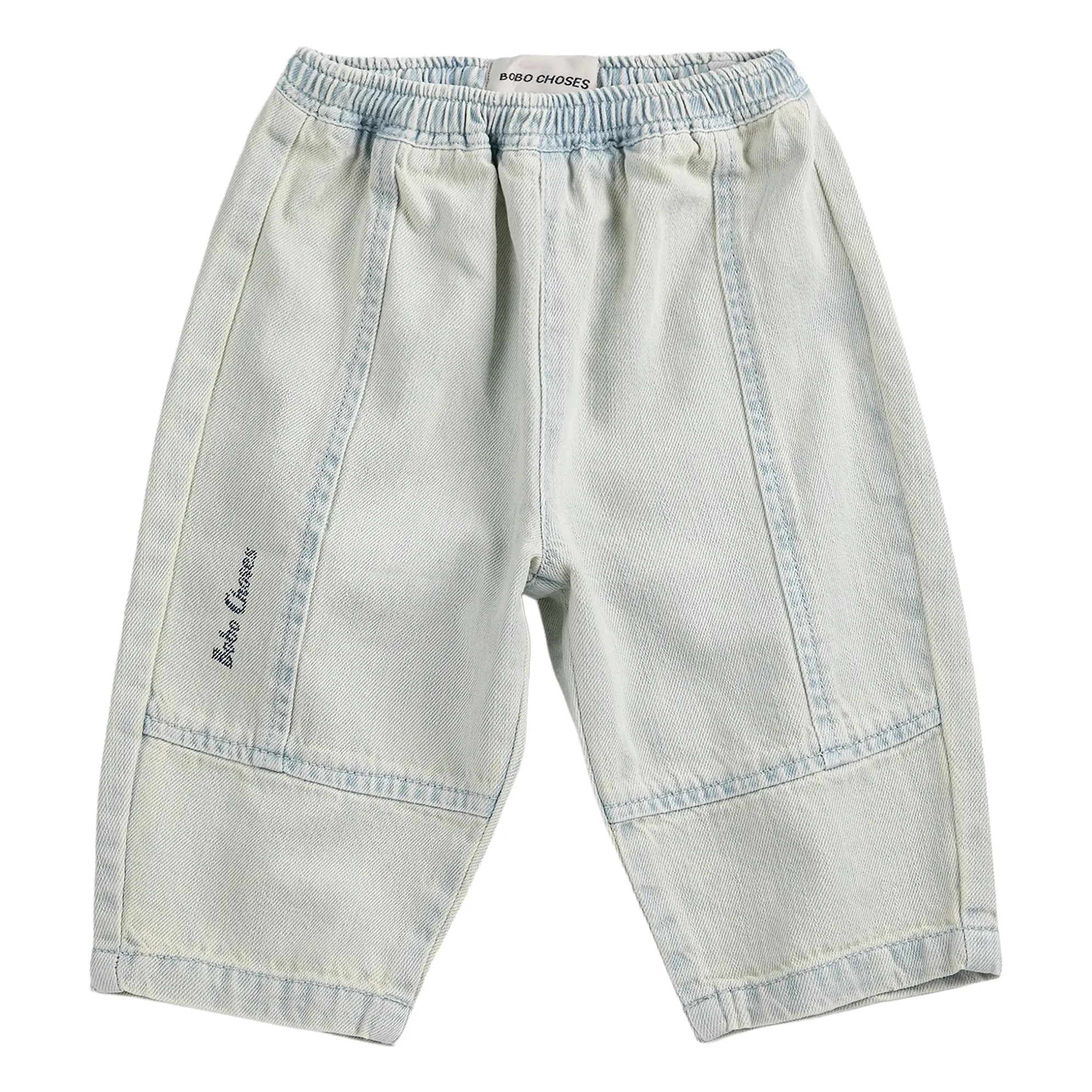 Bobo Choses Light Blue Washed Organic Cotton Jeans