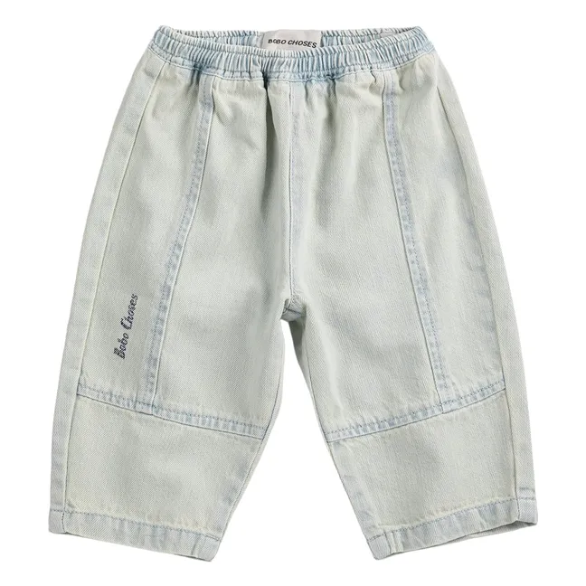 Vaqueros lavados de algodón ecológico | Azul Claro