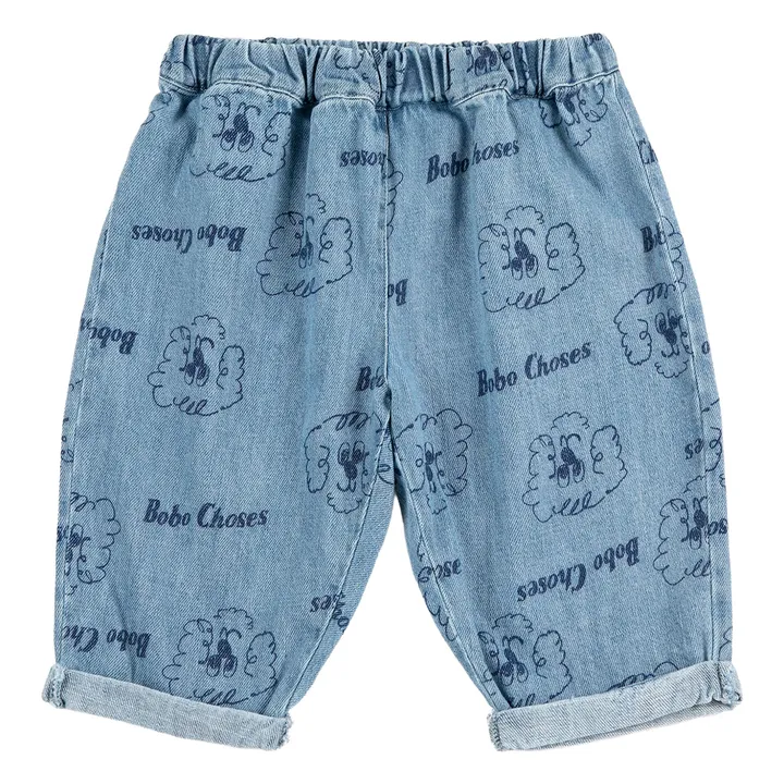 Vaqueros de algodón ecológico para bebés y perros | Azul- Imagen del producto n°0