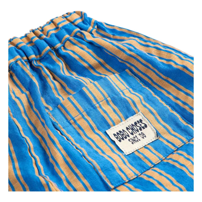 Pantalón de rayas para bebé | Azul