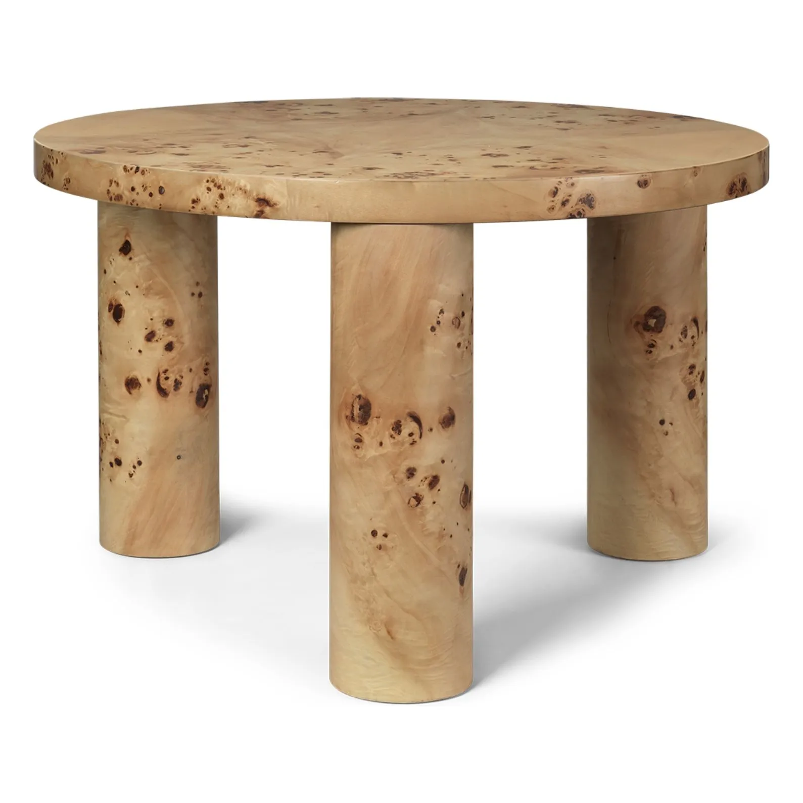 Ferm Living Natural Coffee Table In Burr Poplar Post