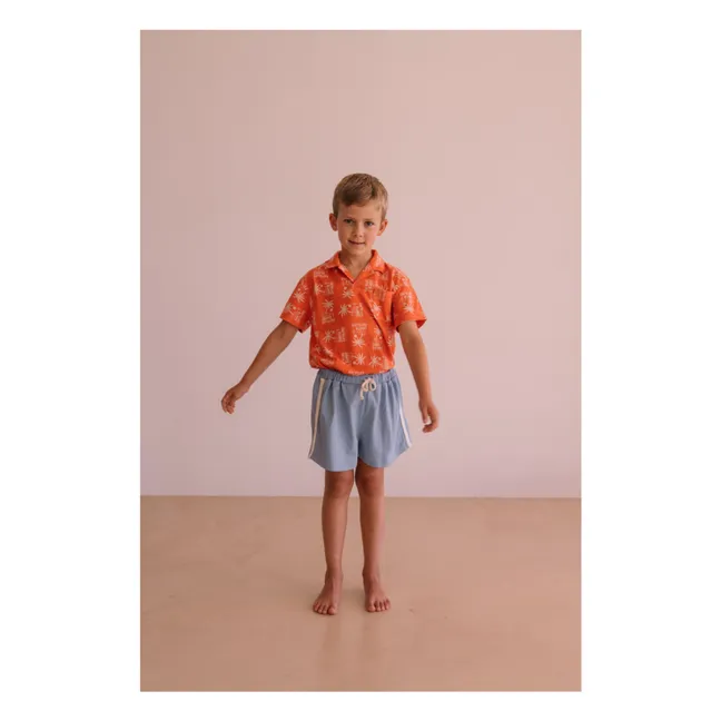 Polo Ryan Palm Algodón orgánico | Naranja