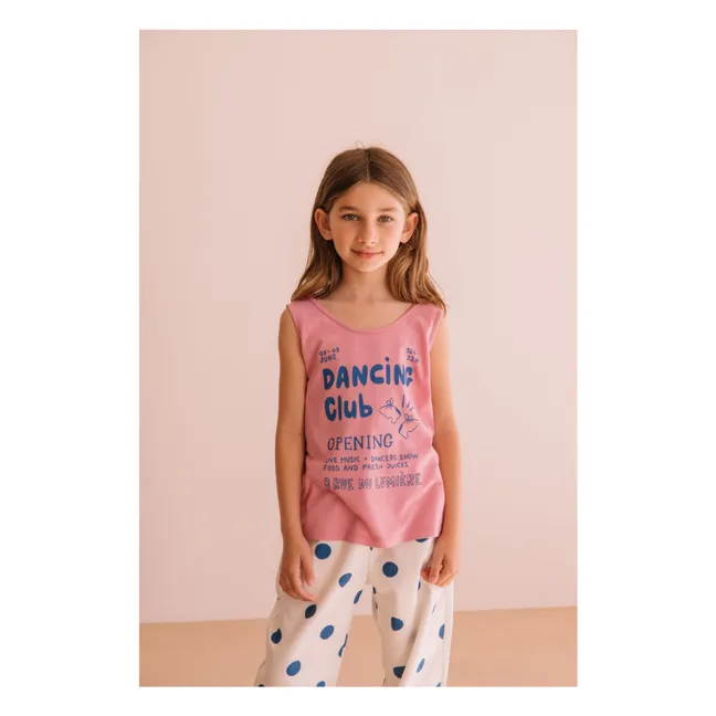 Pantalones de pata ancha Elia con lunares | Blanco