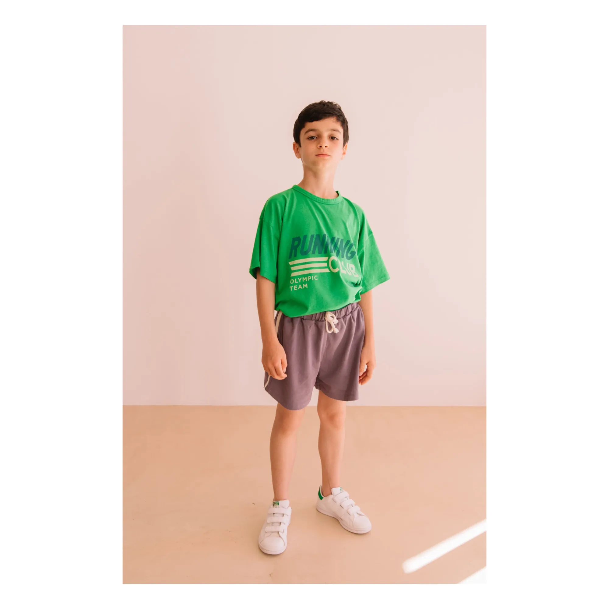T-shirt Dylan Running Club Coton Bio | Vert prairie- Image produit n°5