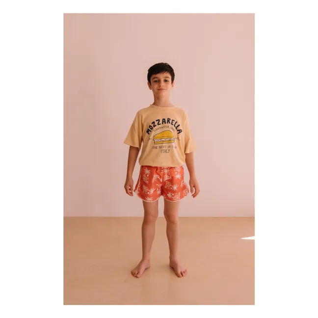 T-shirt Dylan Mozzarella Coton Bio | Beige