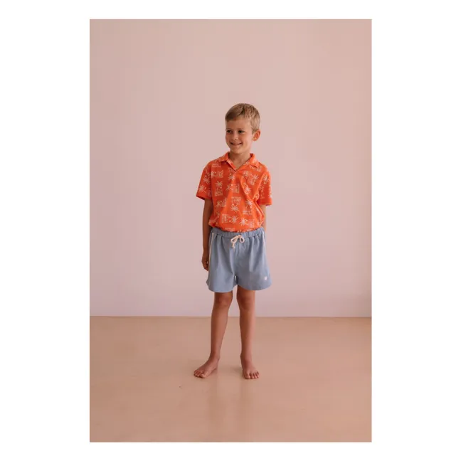 Marlow organic cotton shorts | Light Blue