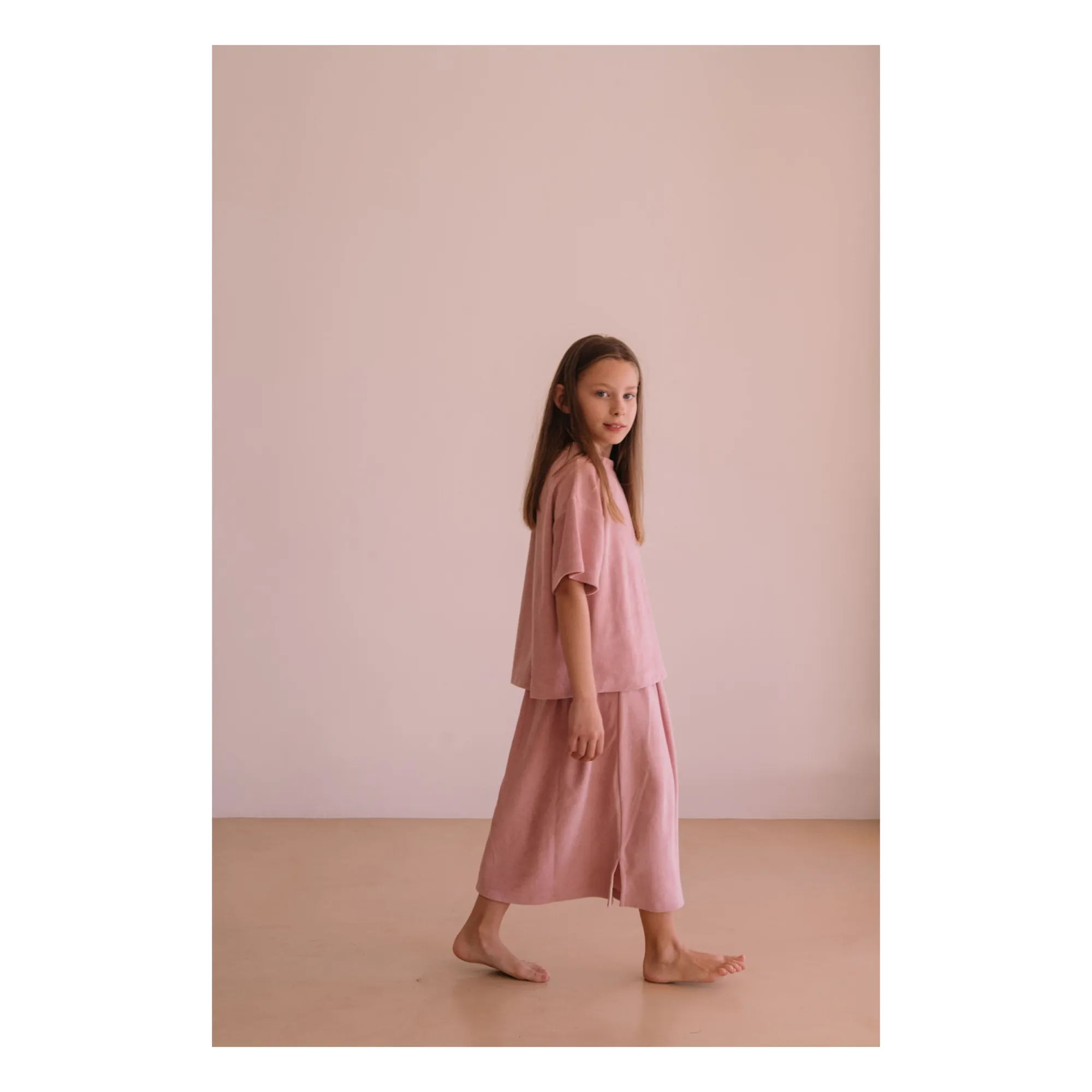 T-shirt Jordan Eponge Coton Bio | Rose tendre- Image produit n°2
