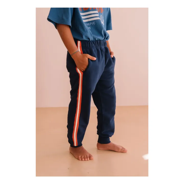 Joggers Charles de algodón orgánico | Azul oscuro- Imagen del producto n°3