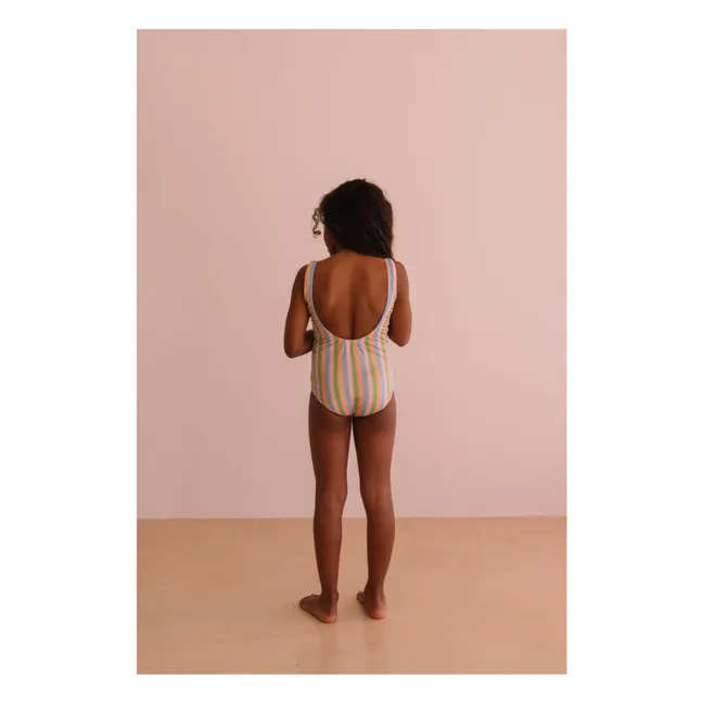 Bañador de rayas Hailey | Rosa Pálido