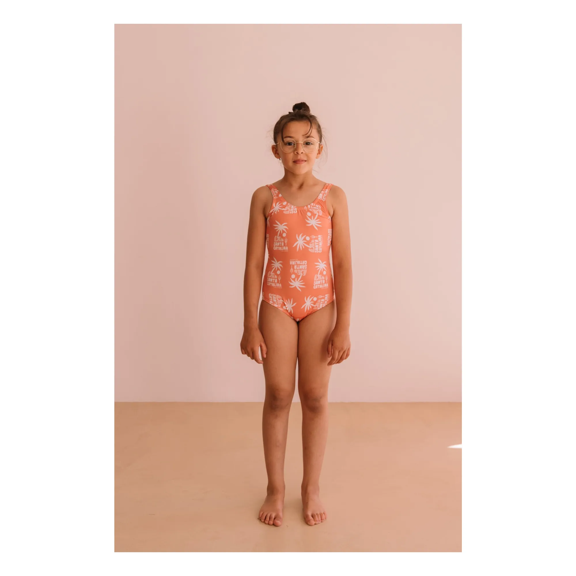 Maillot de Bain Hailey Palmiers | Orange- Image produit n°1