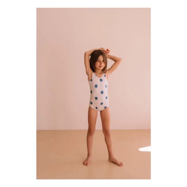 Hailey Polka Dot Swimsuit | White